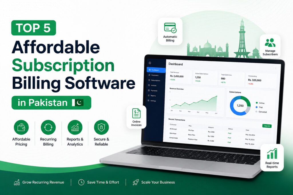 Top 5 Affordable Subscription Billing Software in Pakistan (2026)